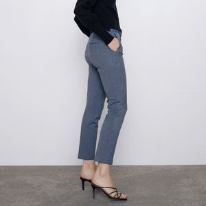 Zara blue jogger waist pants, small